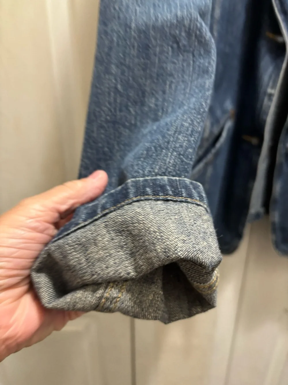Liz Claiborne Dark Blue Denim Blazer Jacket - Picture 4 of 7